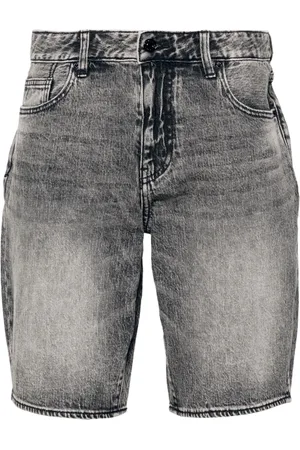 Armani Exchange Denimshorts med bleget effekt