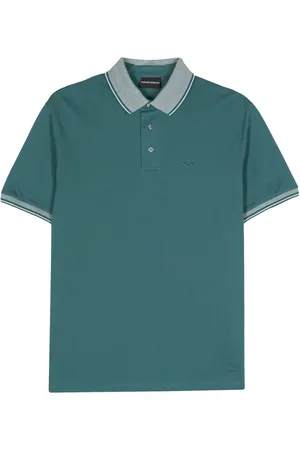 Emporio Armani Polo med stribet kant