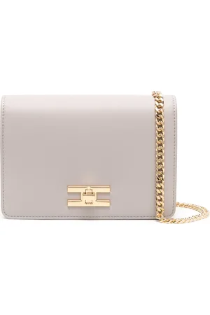 Elisabetta Franchi Crossbody-taske i imiteret læder med logoplade