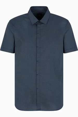 Armani Exchange Skjorte med mikro-mønster