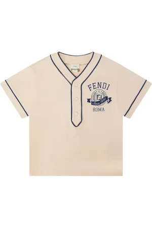 Fendi T-shirt med logobroderi