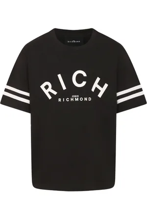 John Richmond T-shirt med logotryk