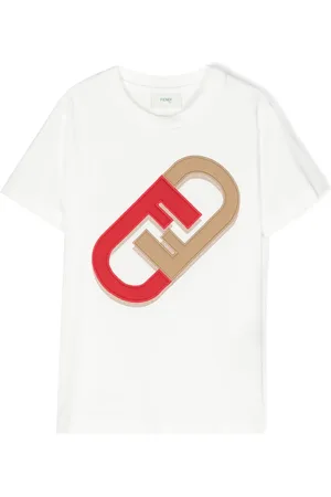 Fendi T-shirt i jersey med O