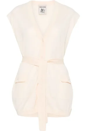 SEMICOUTURE Finstrikket jakke