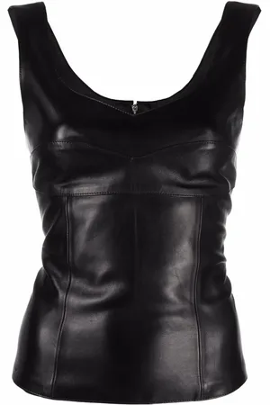 Manokhi Iva tanktop i læder