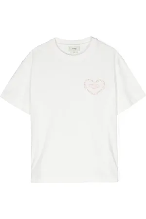Fendi T-shirt med broderet logo