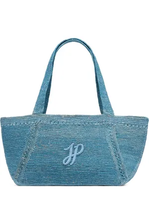 Patou Stor JP tote med trapez-formet design og monogram
