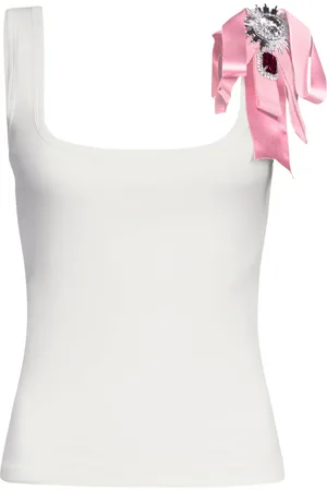 AREA Krystaludsmykket tanktop