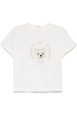 Fendi T-shirt med logobroderi