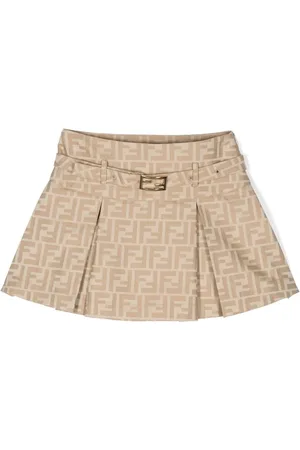 Fendi Plisseret nederdel med FF-monogram
