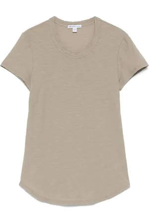 James Perse T-shirt med gennemsigtig slub-tekstur