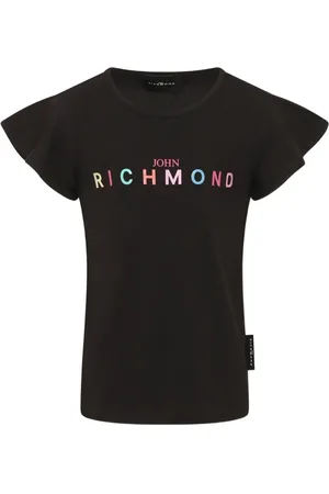 John Richmond T-shirt med logotryk