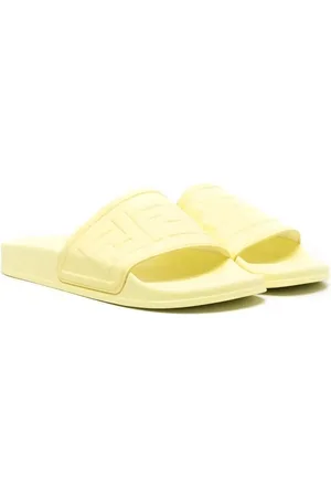 Fendi TEEN FF-prægede pool-sandaler