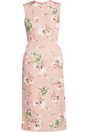 Erdem Mellemlang kjole med blomstertryk