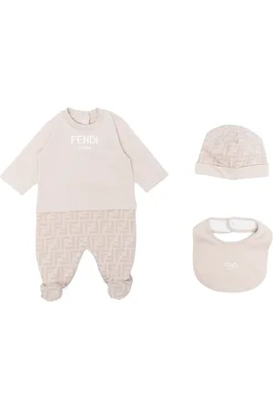 Fendi Babydragt med FF-tryk (sæt af tre)