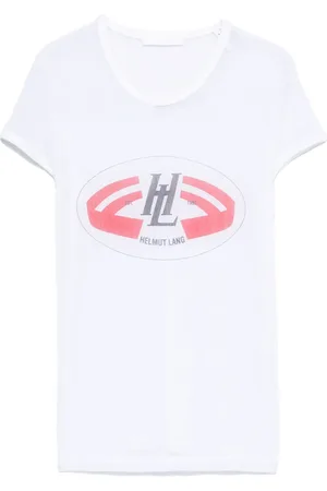 Helmut Lang T-shirt med logotryk