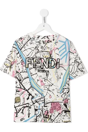 Fendi T-shirt med broderet logo