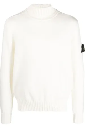 Stone Island Trøje med kompas-motiv og rullekrave