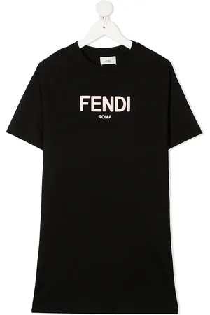 Fendi T-shirt-kjole med logotryk