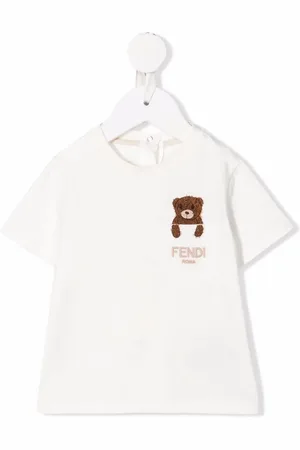 Fendi T-shirt med broderet bamselogo