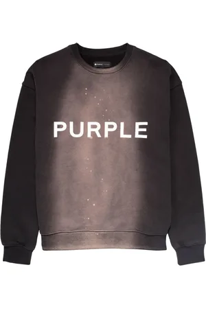 Purple Brand Sweatshirt med rund hals og logotryk
