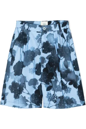 Fendi Plisserede shorts med blomstertryk