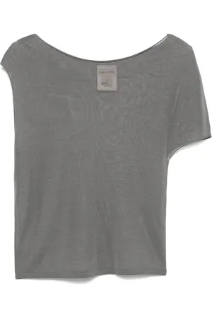 SEMICOUTURE Halv-gennemsigtig T-shirt