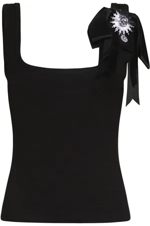 AREA Krystaludsmykket tanktop