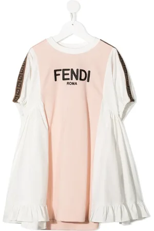 Fendi Skjortekjole med broderet logo