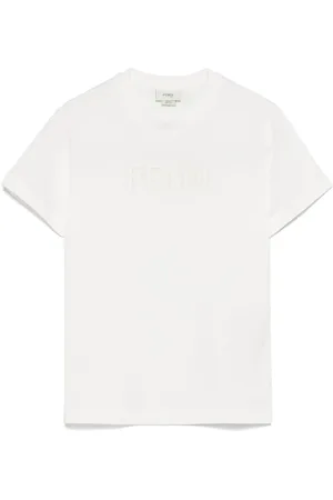 Fendi T-shirt med logobroderi