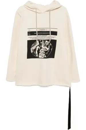 Rick Owens Hættetrøje med grafisk tryk