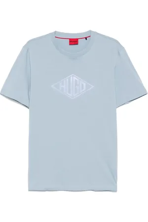 HUGO BOSS T-shirt i flocktekstur med logo