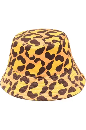 Fendi Bøllehat med leopardtryk og logo