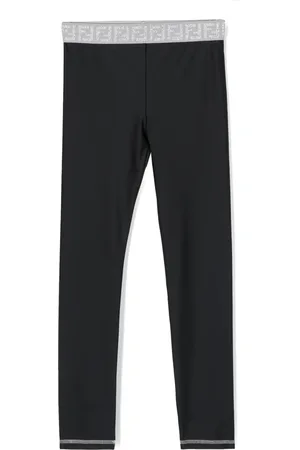 Fendi Leggings med logobånd