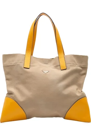 Prada Cinghiale Trimmed Canapa tote fra 2000-2013