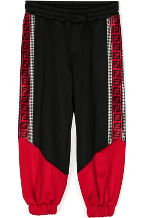 Fendi Joggingbukser med FF jacquard-bånd