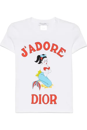 Dior T-shirt med grafisk tryk fra 2002