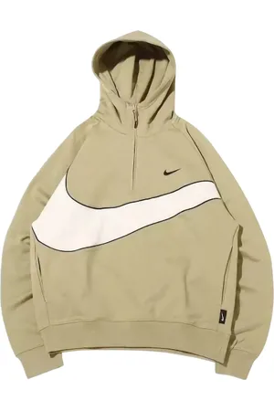 Nike Swoosh "Green/Black" hættetrøje i fleece