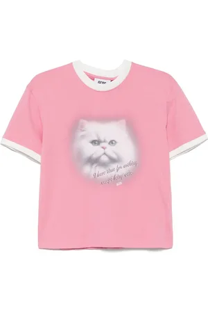 GCDS T-shirt med kattetryk