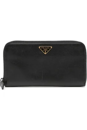 Prada Lang Saffiano pung med lynlås fra 2000-2013