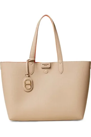 Twin-Set Tote med bogstav-logo