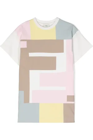 Fendi T-shirt-kjole med FF-tryk