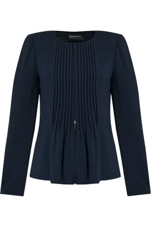 Emporio Armani Plisseret jakke med smal pasform