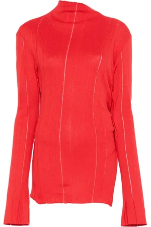 Jade Cropper Strikket top med slids-detalje