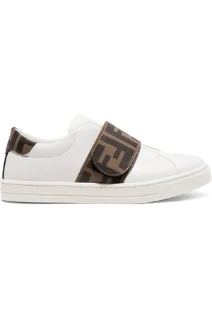 Fendi Slip-on sneakers i læder med logotryk