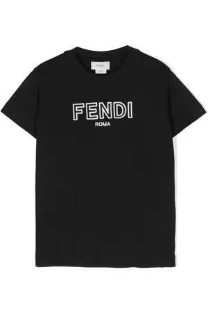 Fendi T-shirt med logobroderi