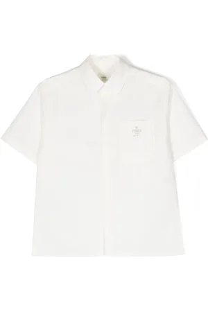 Fendi Kortærmet skjorte med broderet logo