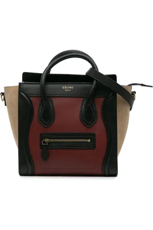 Céline Nano Tricolor Luggage tote satchel-taske i læder fra 2012