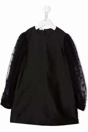 Fendi Shift-kjole med kontrastærmer