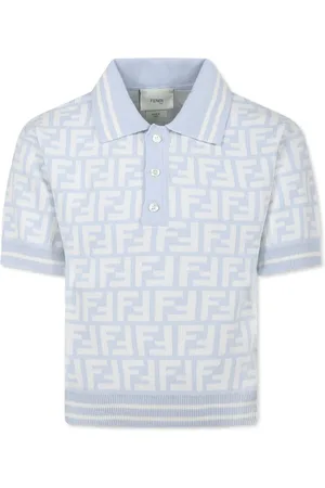 Fendi Polo i jersey med FF-logo